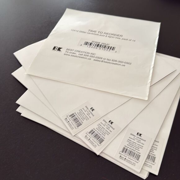 Violet Glitter Cardstock – 12x12 Craft Paper by Best Creation (14 Sheets) - Picture 6 of 8